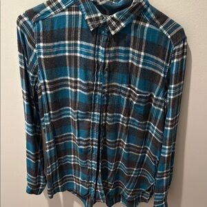 American Eagle Ahh-mason fly Soft Flannel Boyfriend Fit Size Medium